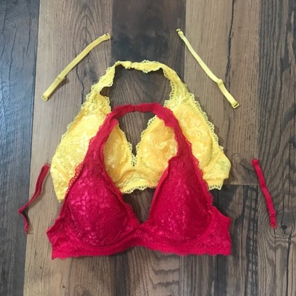 CONVERTIBLE Lace Bras - Unique conversion to Halters or Regular Strap Wear - Picture 1 of 13